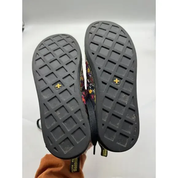 Dr. Martens Maelly Dark Floral Canvas Upper High Top Combat Boots Women’s Size 5 - Picture 12 of 12